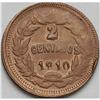 Image 2 : Republic 2 Centavos 1910, KM69, lustrous UNC, typically Republic 2 Centavos 1910, 