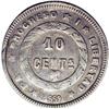 Image 2 : Republic 10 Centavos 1889, KM49, AU55 NGC, exceptionall Republic 10 Centavos 1889, 