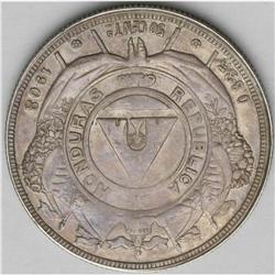 Republic 50 Centavos 1908, KM51a, choice toned XF+, cle Republic 50 Centavos 1908, 