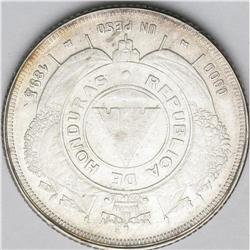Republic Peso 1895/4, KM62, subtype without weight stan Republic Peso 1895/4, 