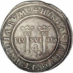 Carlos & Juana Cob 4 Reales M-G (1542-1550), KM-0018, N Carlos & Juana Cob 4 Reales M-G (1542-1555),