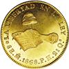 Image 1 : Republic gold 8 Escudos 1868Mo-PH, KM383.9, MS63 NGC, a Republic gold 8 Escudos 1868Mo-PH, 