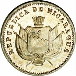 Republic Copper-Nickel Pattern Centavo 1892, KM-unliste Republic Copper-Nickel Pattern Centavo 1892,