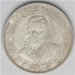 Republic 1912H Silver Tandem, KM15 50 Centavos, toned A Republic 1912H Silver Tandem, 