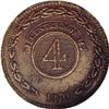 Image 2 : Republic 4 Centesimos 1870 Saez, KM4.3, AU55 NGC Brown, Republic 4 Centesimos 1870 Saez, 