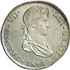 Image 1 : Ferdinand VII 8 Reales 1824-JM Lima, KM117.1, MS62 NGC, Ferdinand VII 8 Reales 1824-JM Lima, 