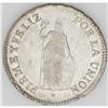 Republic 2 Reales 1827-JM Lima, KM141.1, nice lustrous Republic 2 Reales 1827-JM Lima, 