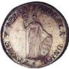 Republic 8 Reales 1825-JM Lima, KM142.1, UNC, a magnifi Republic 8 Reales 1825-JM Lima, 