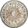South Peru. Republic 1/2 Real 1837-B Cuzco, KM166, choi South Peru. Republic 1/2 Real 1837-B Cuzco, 