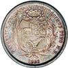 Image 2 : Republic 50 Centimos 1858-MB, KM178, MS65 NGC, a superb Republic 50 Centimos 1858-MB, 