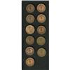 Image 1 : Republic 2 Centavos Date Collection, eleven coins, all Republic 2 Centavos Date Collection, 