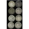 Republic 1/2 Dinero Date Selection, KM206, eight coins, Republic 1/2 Dinero Date Selection, 