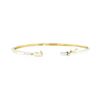 Image 3 : 0.25 ctw Diamond Bangle Bracelet - 14KT Yellow Gold