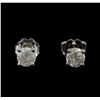 Image 1 : 14KT White Gold 0.69 ctw Diamond Stud Earrings