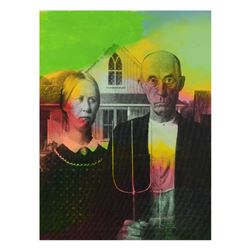 American Gothic by Steve Kaufman (1960-2010)