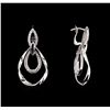 Image 2 : 0.78 ctw Diamond Earrings - 14KT White Gold