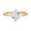Image 1 : 0.75 ctw Diamond Ring - 14KT Rose Gold