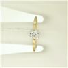 Image 5 : 14K Yellow & White Gold Illusion Prong Set 0.25 ctw Diamond Solitaire Ring