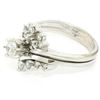 Image 4 : 14kt White Gold 1.00 ctw Diamond Cluster Cocktail Ring
