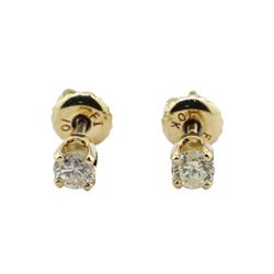 0.35 ctw Diamond Stud Earrings - 10KT & 14KT Yellow Gold