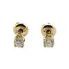 0.35 ctw Diamond Stud Earrings - 10KT & 14KT Yellow Gold