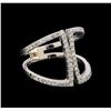 Image 1 : 0.62 ctw Diamond Ring - 14KT White Gold
