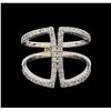 Image 2 : 0.62 ctw Diamond Ring - 14KT White Gold
