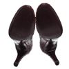 Image 4 : Sergio Rossi Dark Brown Snakeskin Pumps 37