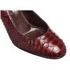 Image 6 : Sergio Rossi Dark Brown Snakeskin Pumps 37
