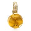 Image 1 : 14k Yellow Gold  2.58CTW Citrine and Diamond Pendant
