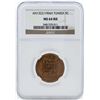 Image 1 : AH1322/1904A Tunisia 5 Centimes Coin NGC MS64RD