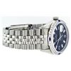 Image 3 : Rolex Mens Stainless Steel Black Baguette Diamond Dial & Sapphire Datejust Wrist