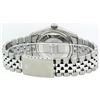 Image 5 : Rolex Mens Stainless Steel Black Baguette Diamond Dial & Sapphire Datejust Wrist
