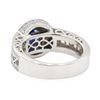 Image 3 : 1.89 ctw Sapphire and Diamond Ring - Platinum