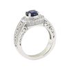 Image 4 : 1.89 ctw Sapphire and Diamond Ring - Platinum
