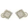 Image 1 : Barry Kieselstein Cord Platinum 0.50 ctw E VVS Diamond Pyramid Clip On Earrings