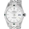 Image 1 : Rolex Mens Stainless Steel Silver Index Diamond 36MM Datejust Wristwatch