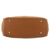 Image 3 : Hermes Victoria Cabas Clemence 32 Brown Leather Shoulder Bag