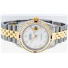 Image 5 : Rolex Mens 2 Tone 14K MOP Roman & Ruby Channel Set Diamond Datejust Wristwatch