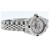 Image 3 : Rolex Ladies Stainless Steel Quickset MOP Diamond Lugs Datejust Wristwatch