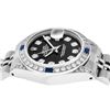 Image 4 : Rolex Ladies Stainless Steel Black Diamond Lugs & Sapphire Datejust With Watch W