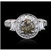 Image 2 : 10KT White Gold 2.81 ctw Diamond Ring