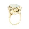 Image 4 : 7.90 ctw Opal And Diamond Ring - 14KT Yellow Gold