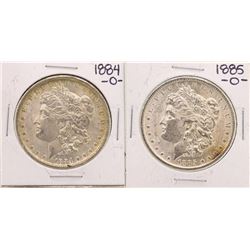 Lot of 1884-O & 1885-O $1 Morgan Silver Dollar Coins