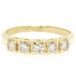 Classic 14kt Yellow Gold 0.75 ctw Diamond Wedding Band