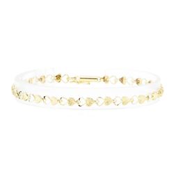 Heart Link Bracelet - 14KT Yellow Gold