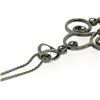 Image 5 : 18k Black Gold 4.39 ctw Rose Diamond & Blood Ruby Necklace