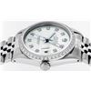 Image 5 : Rolex Mens Stainless Steel Green Diamond 36MM Datejust Wristwatch