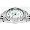 Image 6 : Rolex Mens Stainless Steel Green Diamond 36MM Datejust Wristwatch