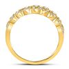 Image 3 : 1/3 CTW Round Diamond Triple Row Vintage-inspired Ring 10kt Yellow Gold - REF-35Y9X